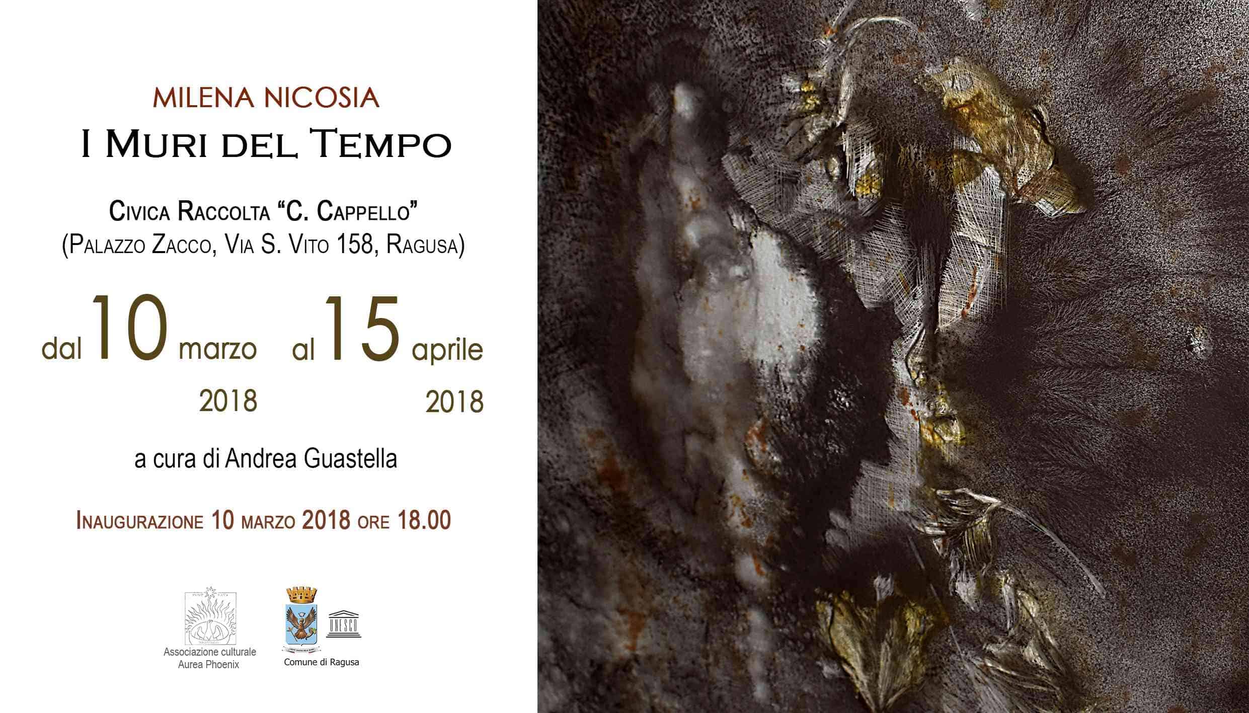 Milena Nicosia. I muri del tempo – 10 marzo-25 aprile 2018