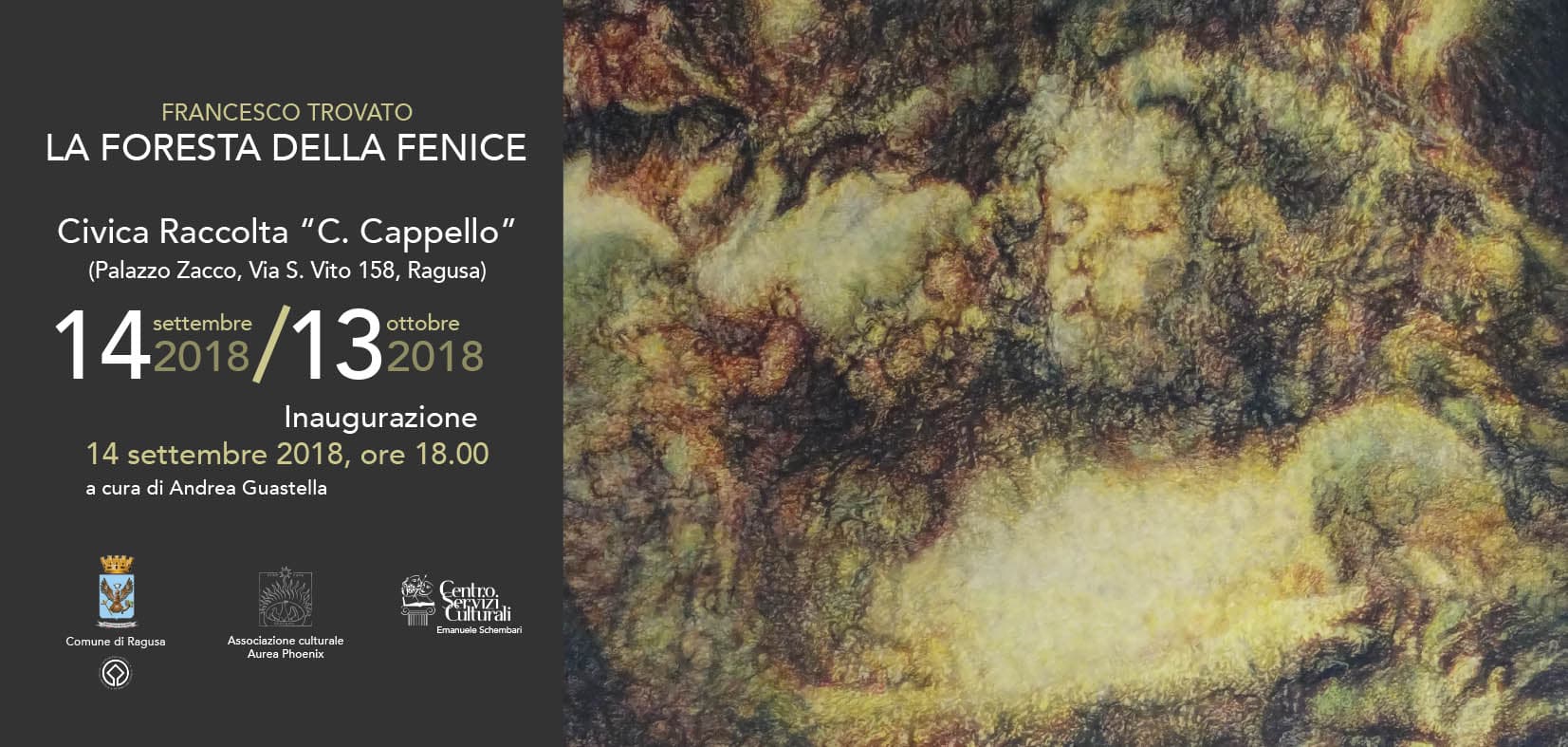 Francesco Trovato. La foresta della fenice – 14 settembre-13 ottobre 2018