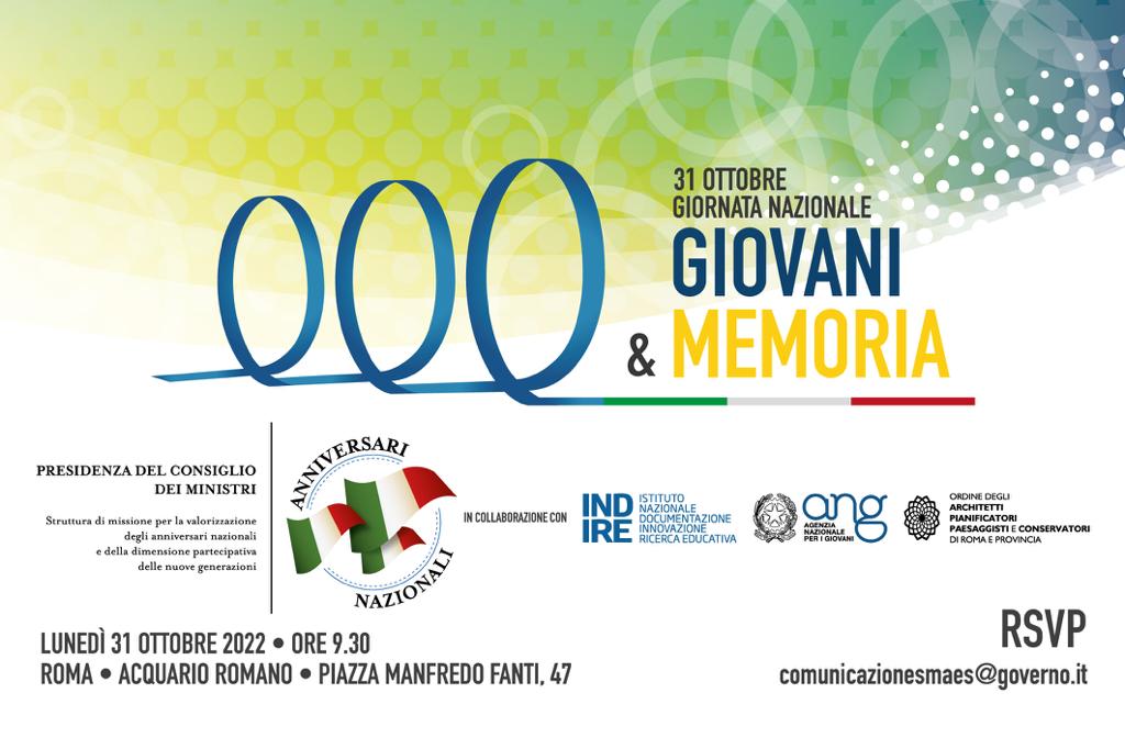 Giovani e memoria – 31 ottobre 2022